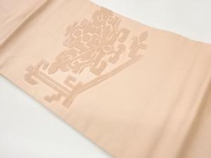 相良刺繍抽象花模様名古屋帯